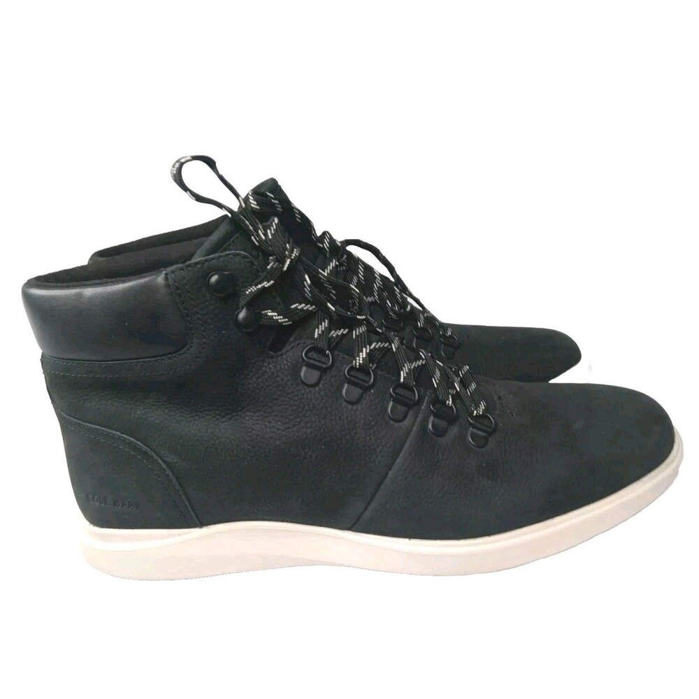 Cole Haan Boots Men's Size 11 Grand Plus Essex Hiker Black Leather #C30190